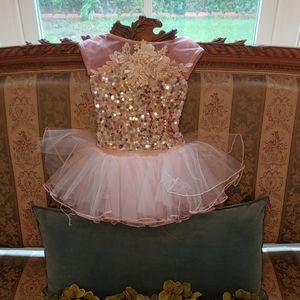 Pink Sequin Tutu, girls 4/5 xsc